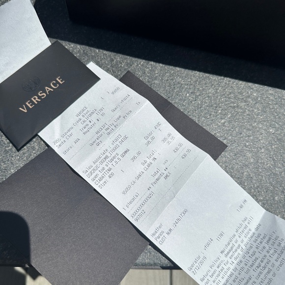 Versace Women's Black Gold Medusa Palazzo Sandals Slides size 40 - Picture 7 of 14